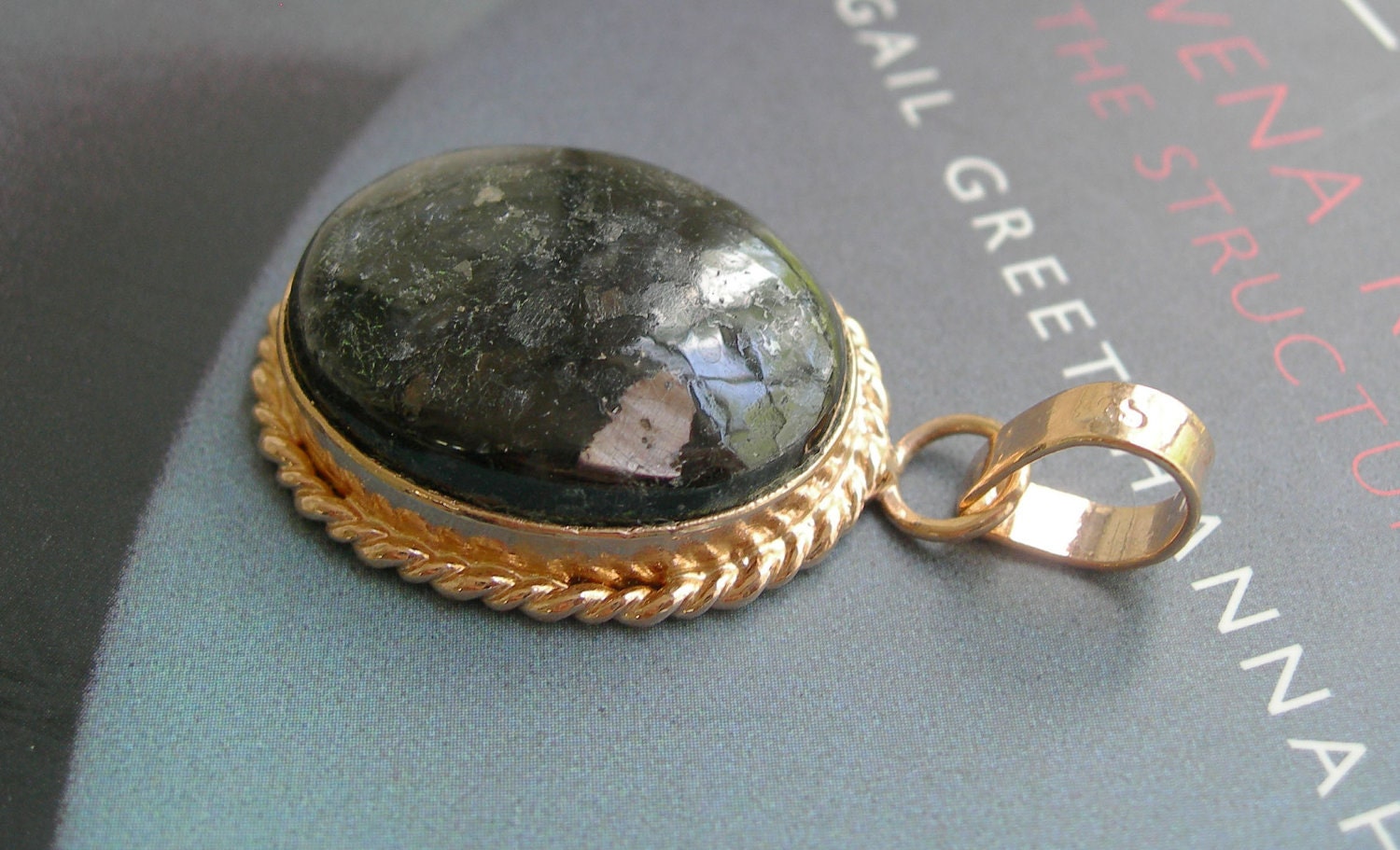 Soapstone Pendant in Sterling Silver Setting
