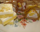 Lemon Bar's, Goatmilk Soap & Scrubby