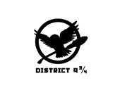 Harry Potter Owl Hedwig District 9 3/4 (Hunger Games Mockingjay Logo) Custom Made Vinyl Decal Sticker - 4.4" x 4.5" - 28 Color Options