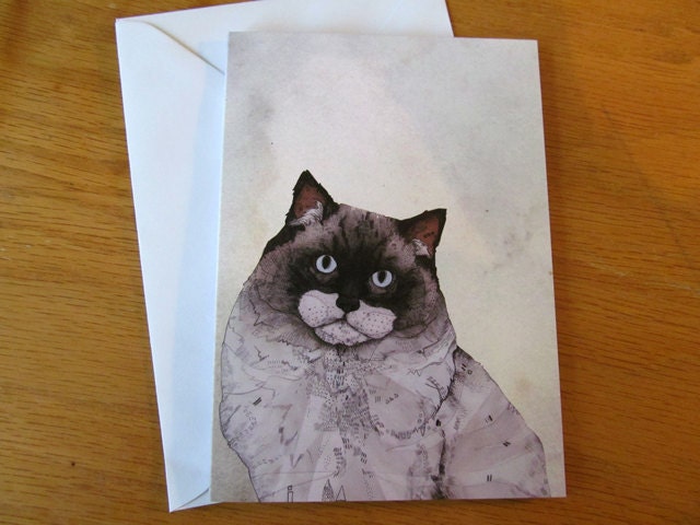 Mr. Ragdoll Cat // Greeting Card
