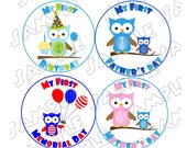 Holiday Onesie Stickers Boy Set of 12 holidays ..... WATERPROOF printed... peel, stick, & click Il_170x135