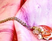 Earth color polymer pendant with India beads.