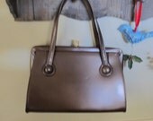 Purse Vintage Fifties Brown Bronze Color Just Wonderful