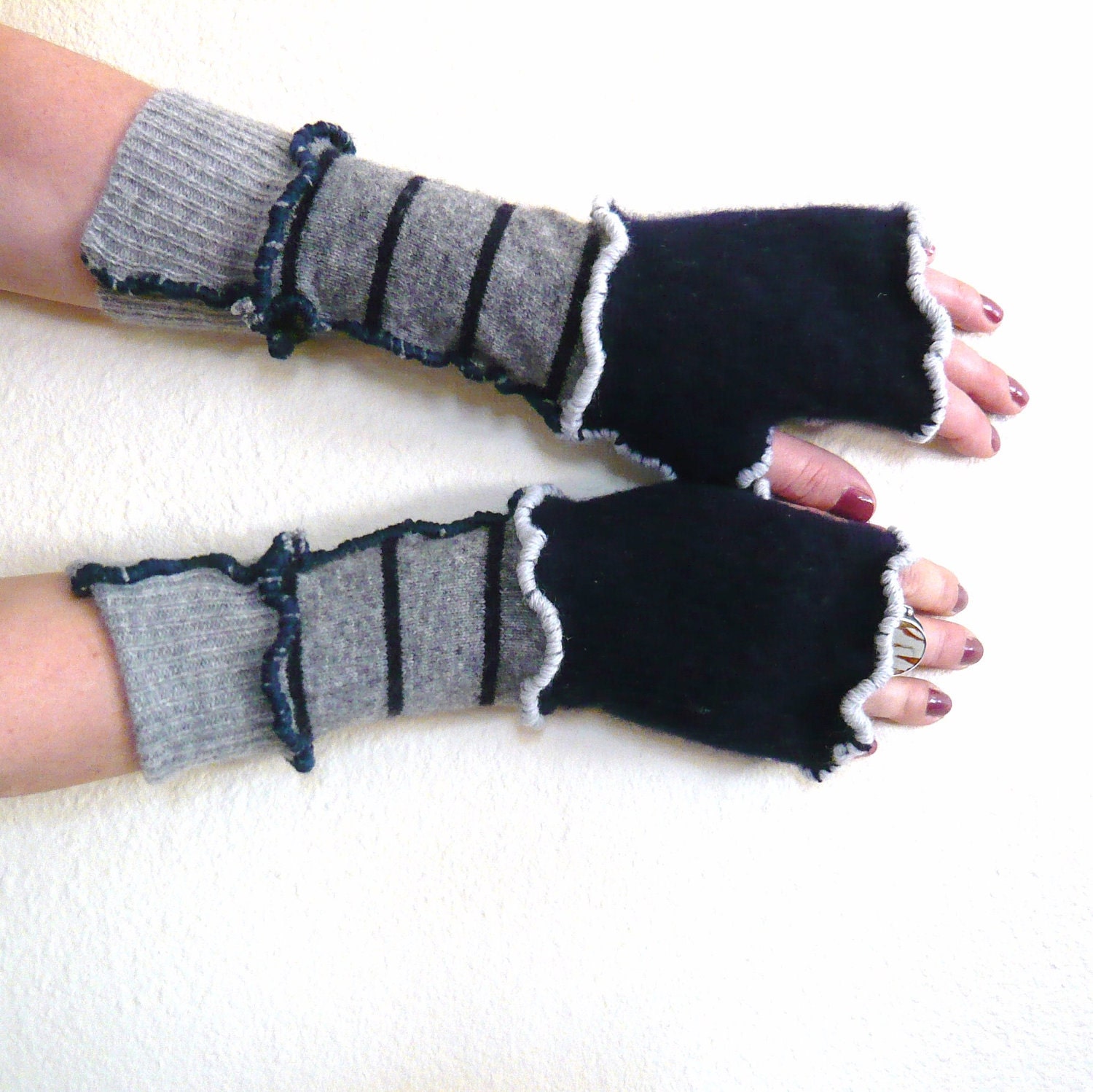 Cashmere and Wool Arm Warmers