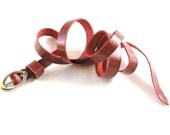 SUPER SKINNY LEATHER Belt  in Red - Free Shipping
