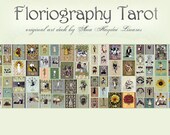 Floriography Tarot Deck (pre-order)- vintage floral themed tarot deck 78 cards, original design based on the Rider Waite Standard Tarot Deck