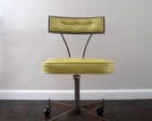 Mid Century Modern 1950s Rolling Desk Chair