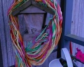 Handspun Yarn, Handpainted, Green Peafowl, 100% Romney Wool, 7wpi, FIngering Weight