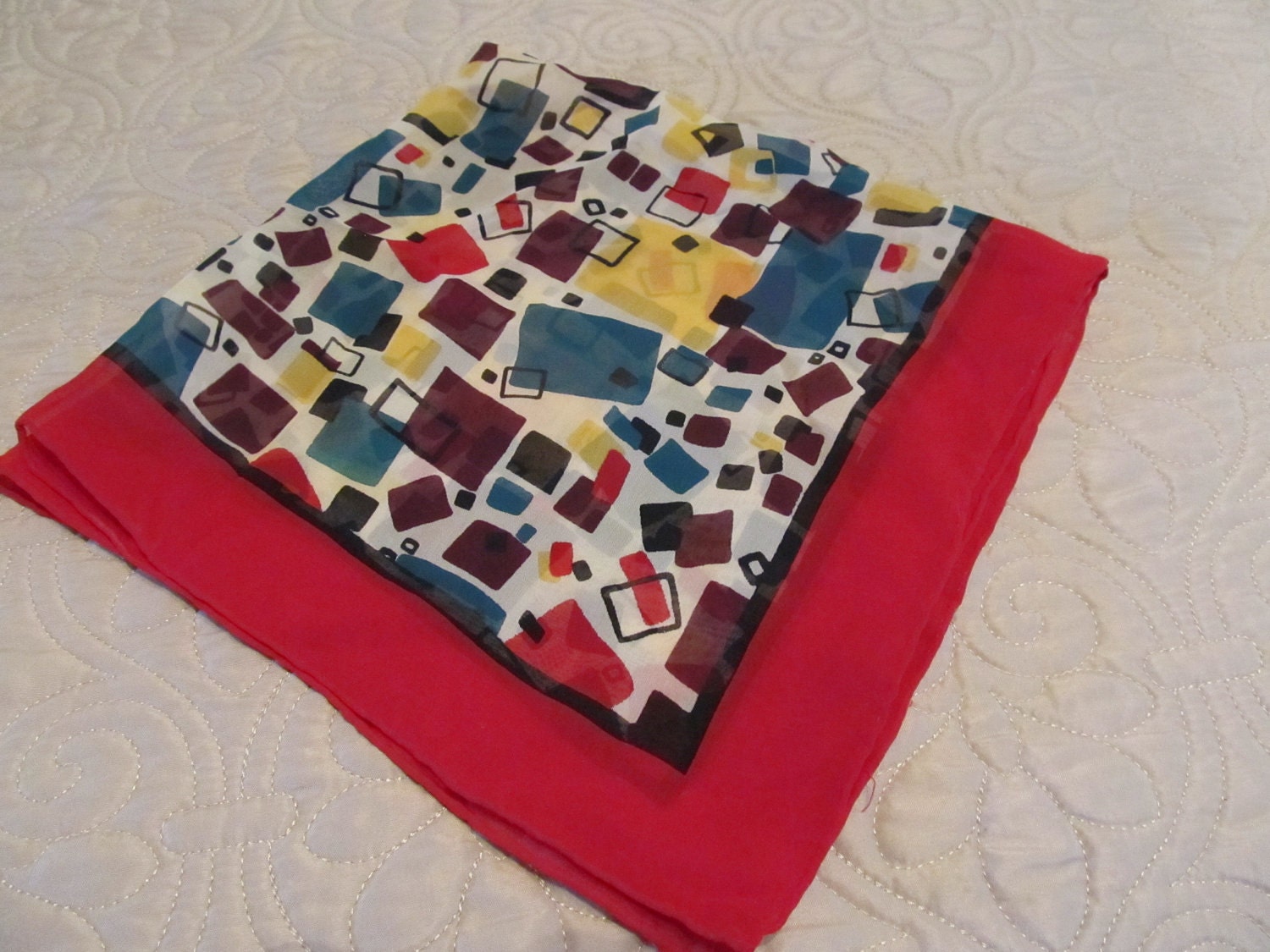 Vintage Liz Claiborne Silk Blend Scarf