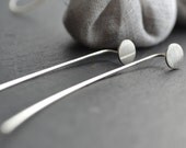 Exclamation Point silver earrings