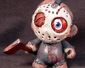 Munny Jason Friday the 13th Kid  Robot OOAK Head and Arms Turn