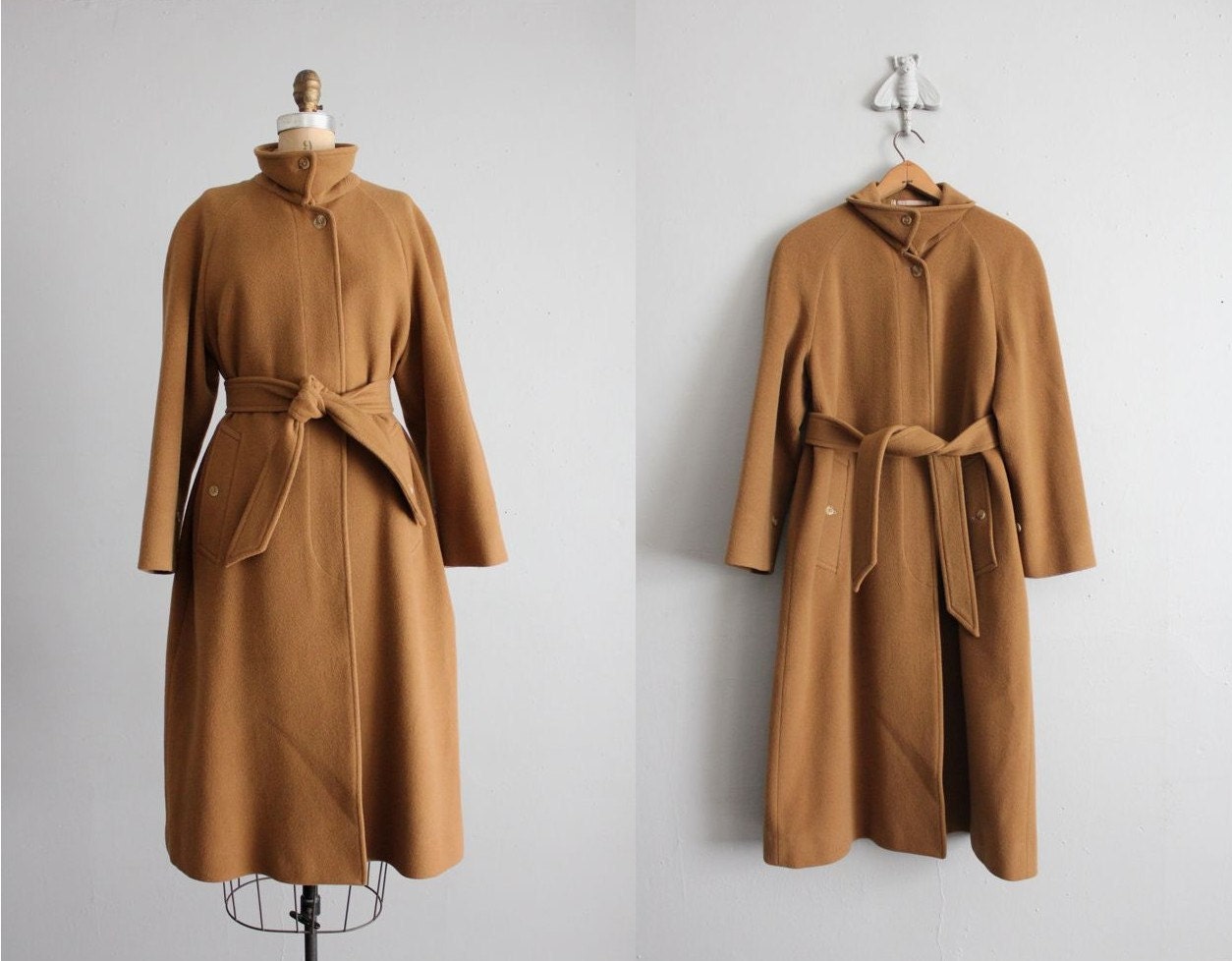 1970s vintage Burberrys Porsum camel wool coat