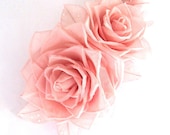 Soft pink roses hair clip - JewelryWithTaste