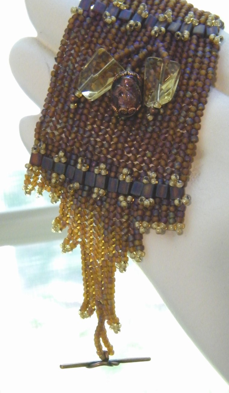 Herringbone Bracelet in Aurora Borealis Topaz