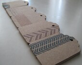 Kraft Brown Arrow Tags in Browns and Blues - Set of 50 Il_170x135