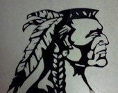 Indian Head Metal Wall Art