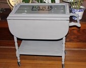 Vintage Tea Cart  with a Glass Serving Tray