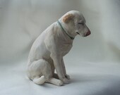 Denver the Guilty Dog Sculpture, Yellow Lab, Miniature Porcelain "Co-meme-orative" Animal Celebrity Portrait