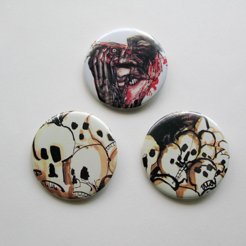 Dance When You're Dead Button Set of 3