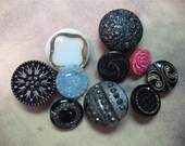 Oddles Of Kaboodles Of Rare Vintage Specialty Glass Buttons Lot C