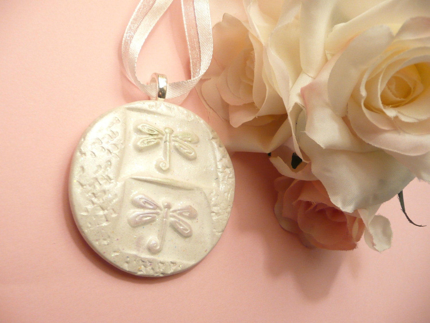 Dragonfly Bouquet Charm - Nature Theme Wedding - personalized