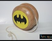 Batman Hand Painted Wooden Toy Yo-Yo
