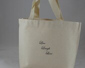 Live Laugh Love Natural Cotton Canvas Tote Bag Great for Weddings, Baby Showers, Birthday Parties Il_170x135