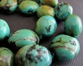 Frida...Turquoise Nugget Necklace Chunky Statement Necklace Sterling Silver Mothers Day Gift