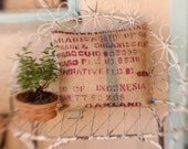 Upcycled Sumatra Burlap Pillow