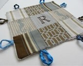 Baby Lovey Blanket with Custom Hand Embroidery by Dolce Dreams