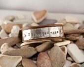 I LOVE YOU MORE, 3/4 inch leather bracelet, customizable, with a buckle