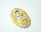 Gold and Silver Earth Goddess Pendant