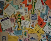 Vintage Ephemera - Mixed Pack of Over 25 Game Pieces and Cards - TeaAndLaundry