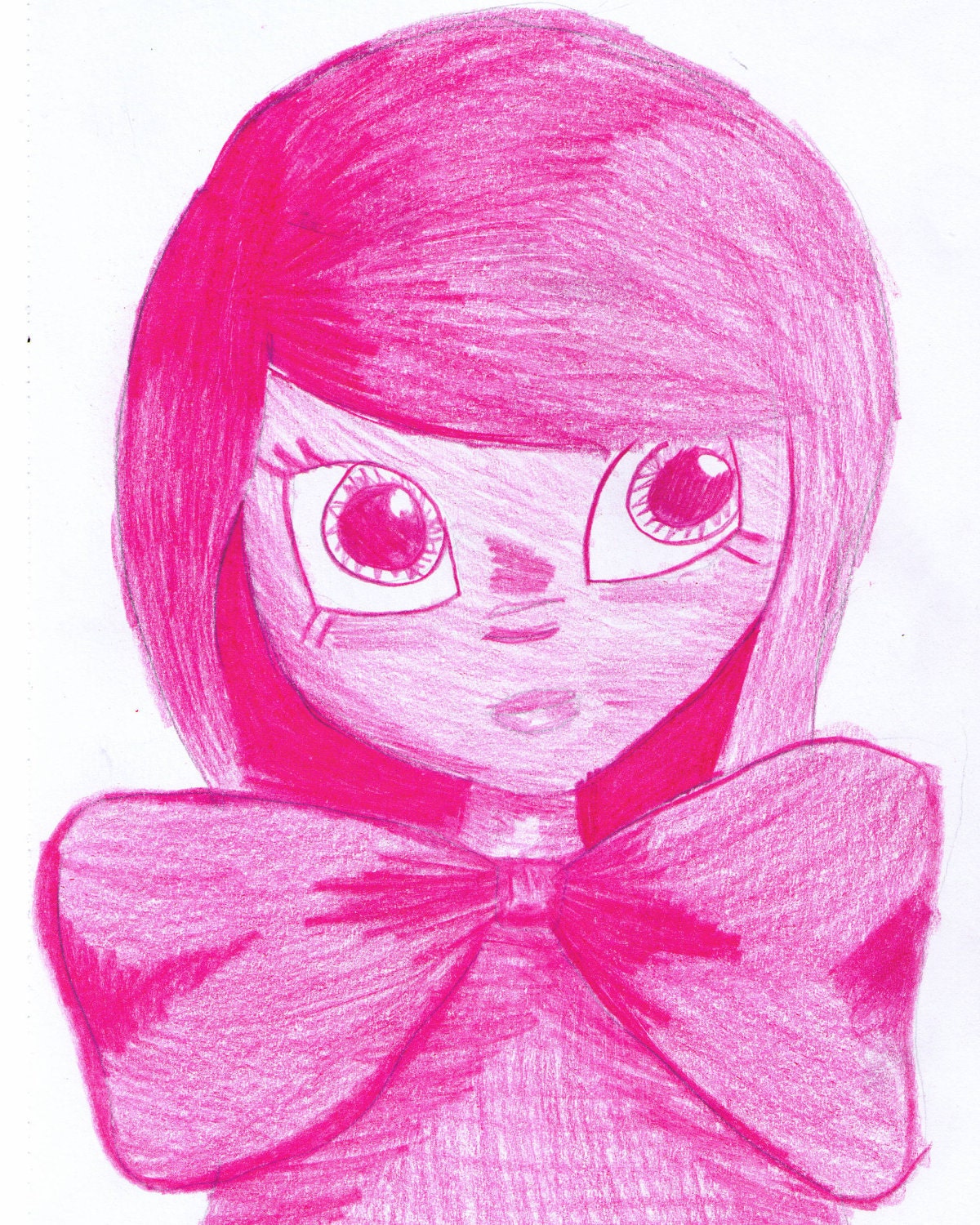 Blushing 8x10 sketch print