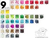 Your Choice Of 10 9 Inch YKK Zippers Mix and Match red orange yellow green blue purple pink black white brown grey cream beige