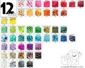 Your Choice of 25 YKK Brand 12 Inch Zippers Mix and Match red bright orange yellow green blue gray brown cream pink white black purple