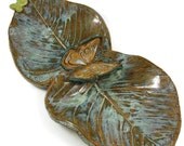 Butterfly Serving Dish / Ready to Ship Today / Handmade Stoneware Clay Pottery