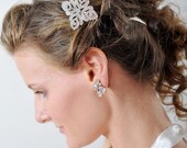 hair bridal accessories, Crystal Brooch Bridal Comb, Crystal Brooch Comb, Bride, Bridal Party Very Elegant Brooch
