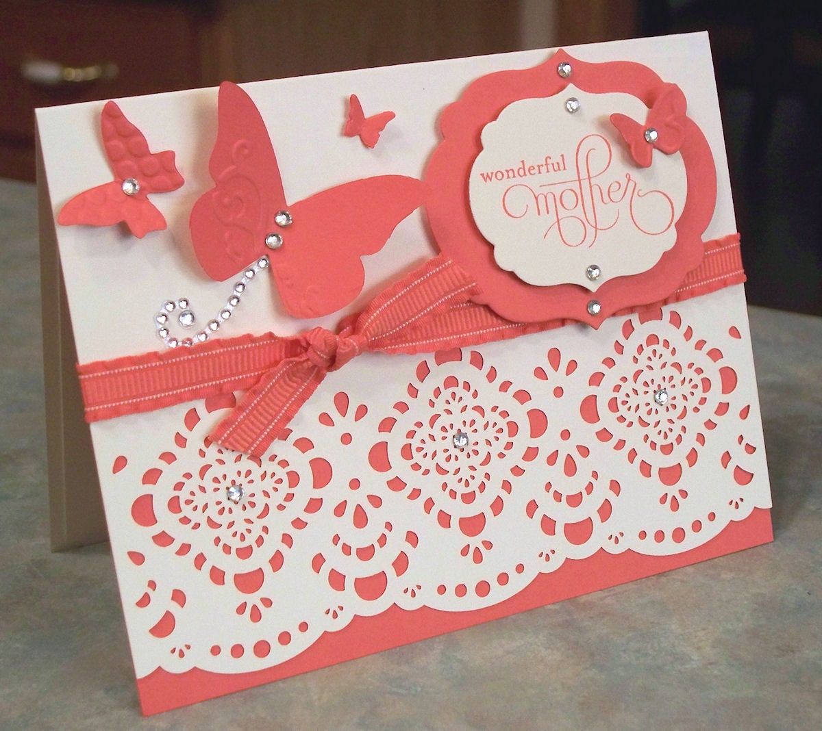 Mothers Day or Birthday Card, Designer Cuts Well Scripted