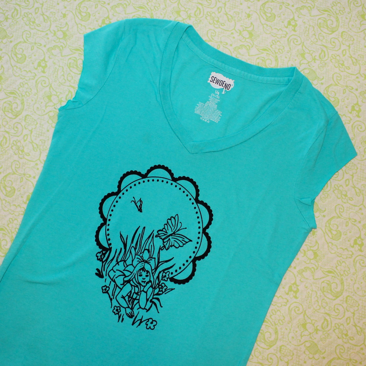 teal little girl series shirt 2 of 6