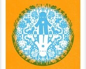 9x12" Blue Garden (Poster)