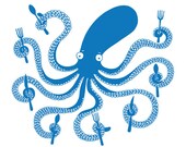 Let's Eat - Octopus Illustration