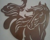 Horse Silhouette Metal Wall Art