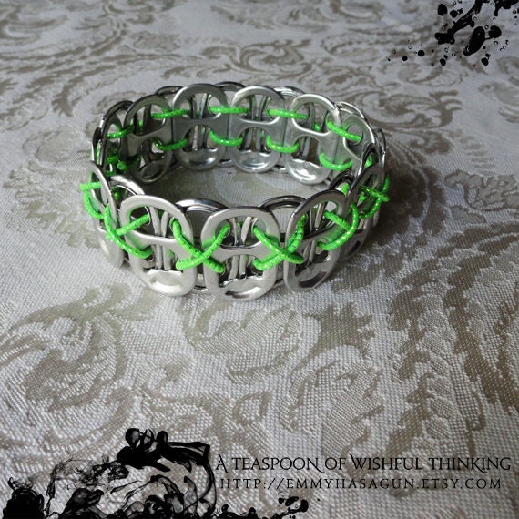 Pop Tab Bracelet - Green