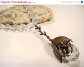 MothersDaySale For the Love of Spring    (Large Crystal Quartz Briolette Necklace)