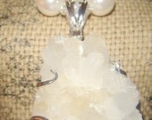 MothersDaySale For the Love of Snow White                   (Pearl and Druzy Necklace)