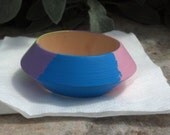 Hand Painted Flying Saucer Bracelet.. pastels