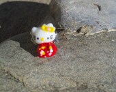 SALE SALE Hello Kitty wears a Red Dress Ring Silvertone adjustable