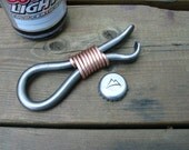 FORGED BOTTLE OPENER Hand forged by Blacksmith Naz