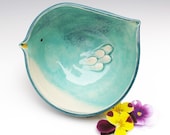 Bird shaped Bowl in Turquoise - Perfectly holds one cup
